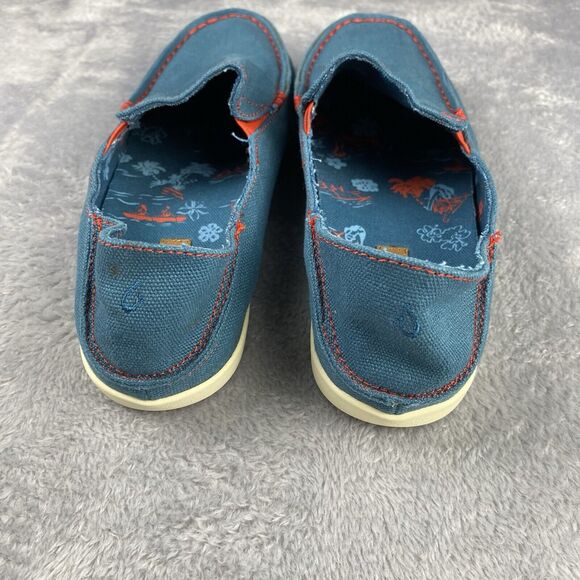 Olukai Nohea Canvas Teal Convertible Boat Shoes‎ Sneakers Slip Ons Women’s 6 - Picture 4 of 8